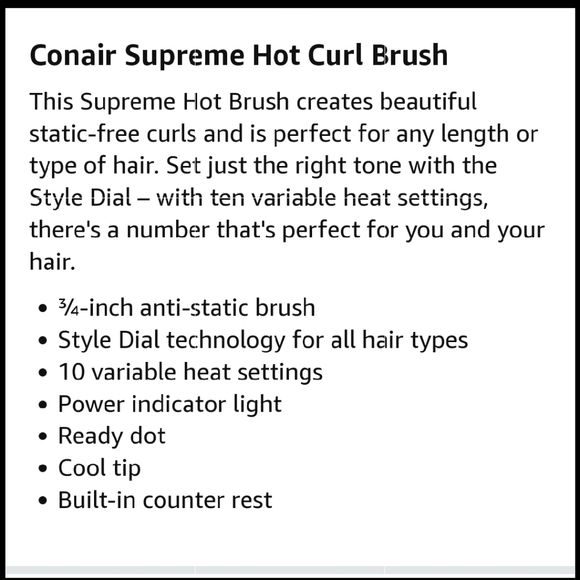 Conair 3/4 Barrel Curling Brush - Picture 2 of 2